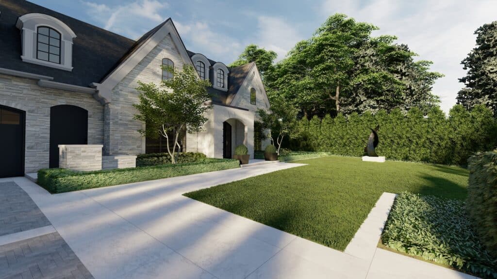 Coivic - 20 Glenview landscaping Plan - luxury landscape design - Front Photo