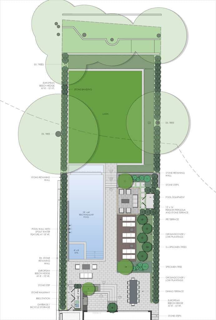 Coivic - 20 Glenview landscaping Plan - luxury landscape design build